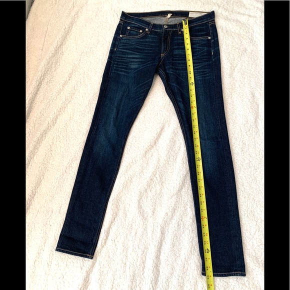 Rag and Bone Skinny Dorset Jeans Blue 28 - Picture 11 of 13